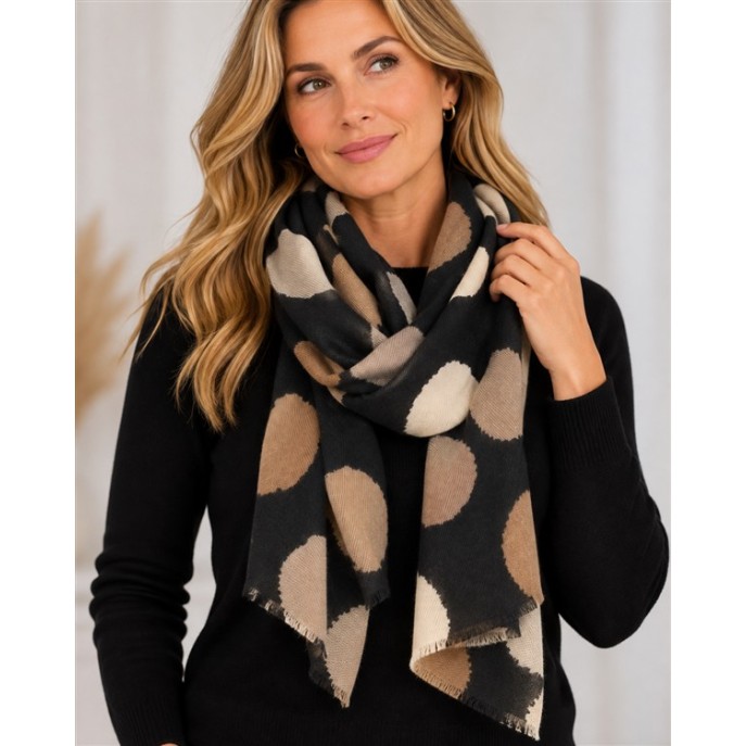 I'm Dutch Sjaal Groot Bollen Pashmina Zwart I'm Dutch Sjaal Groot Bollen Pashmina Zwart
